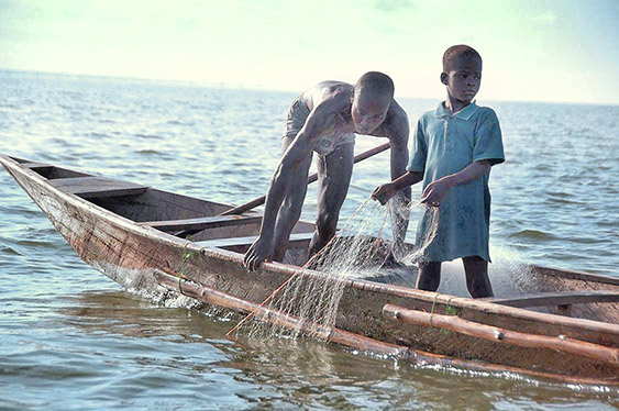 Children Fishing
