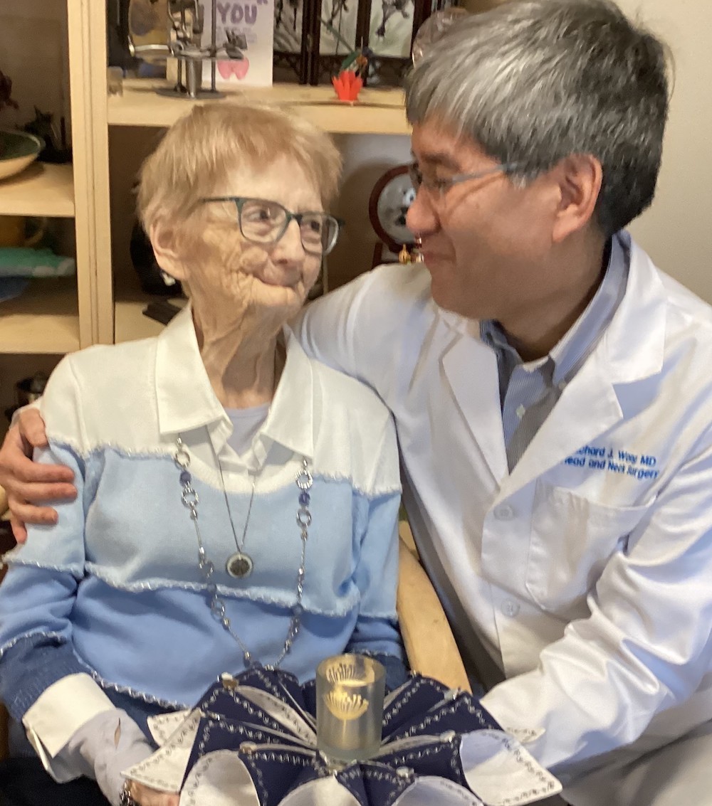 Sister Kate with Dr Wong