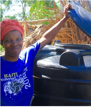 water catchment system haiti