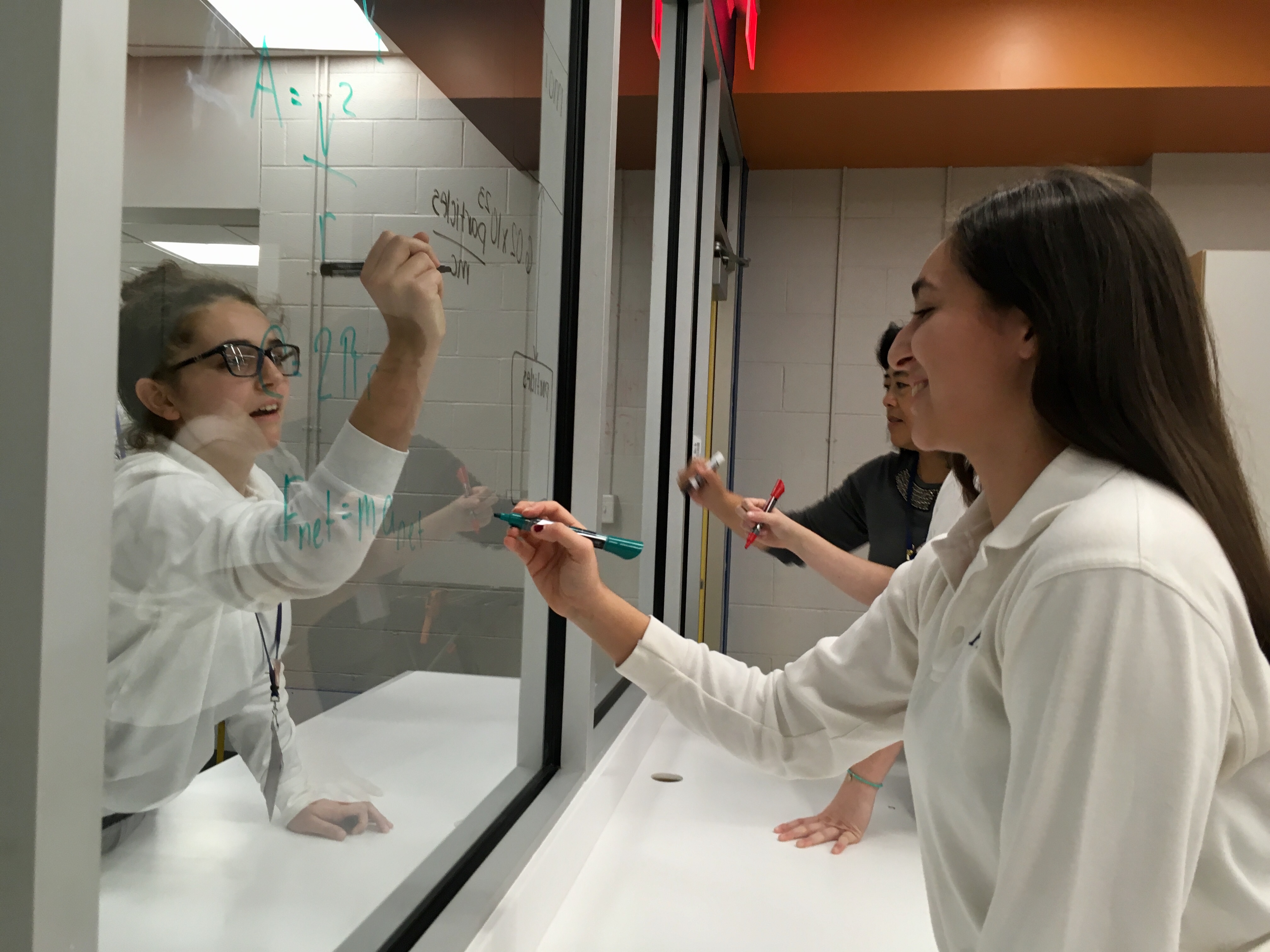 AHA students working in the new STREAM lab.