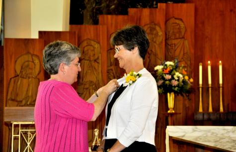 Joan Pikiell gets SSND pin