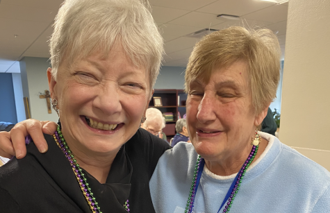 Associate Suzy Blackburn with Sister Rose Federici