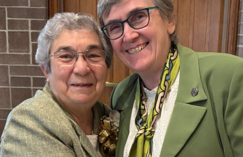 Sister John Vianney Zullo and Nancy Gilchriest