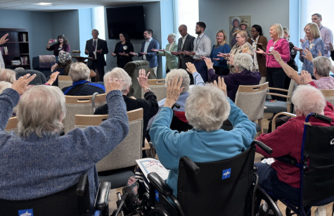 Sisters bless the Stella Maris staff Sisters bless the Stella Maris staff