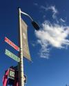 Sign honoring Jackie Buedel