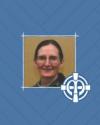 photo of Sister Maggie Buehler on a field of blue